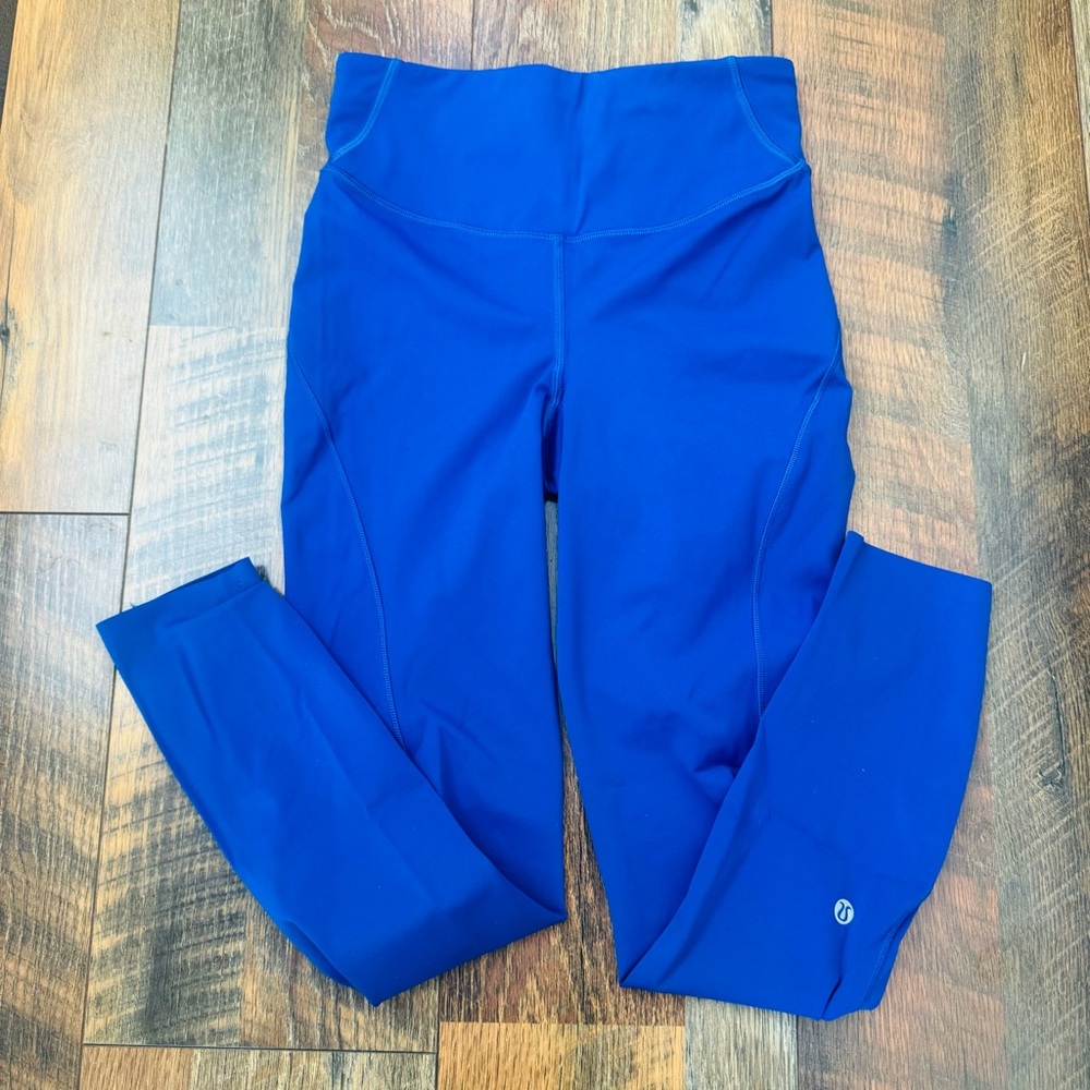 Lululemon Blue High-Waisted Leggings sz 4 worn once